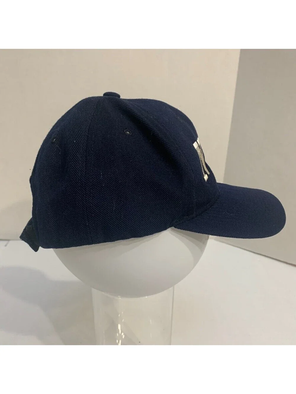 Vintage NYPD Baseball Cap Hat Navy Blue with Ivory Graphics